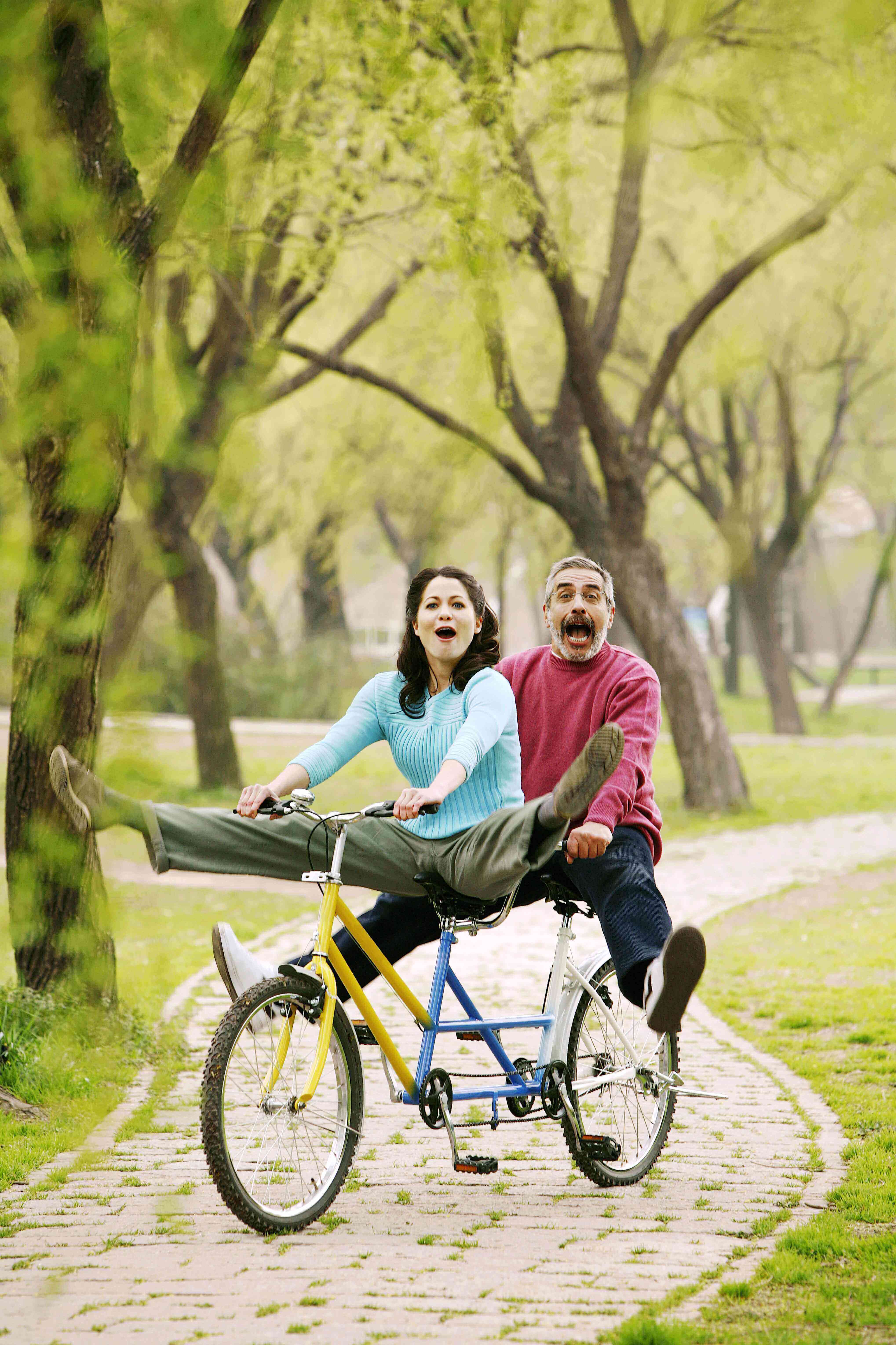 Vibrant couple laughing and connecting in retirement